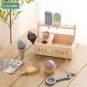Simulation Ice Cream Shop Wooden Puzzle Montessori Education Toys