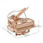 Robotime Rokr Magic Piano Mechanical Self-playing Music Box for Kids and Adults Building Block