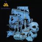 BuildMoc Pirate Boat Skull's Eye Schooner Ship Building Blocks Set Terrible Skeleton Sailboat Bricks
