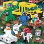 Rainbow Friend Scene Horror Game Monster Building Blocks Action Figures Blue Green Man