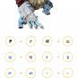 BuildMoc Monster Hunter Goss Harag Building Blocks Set White Snow Ghost Bear Beast Brick Toy