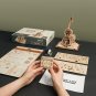 Robotime 199pcs 3D Wooden Puzzle Magic Cello Music Box Toy Gift for Children Kids AMK63