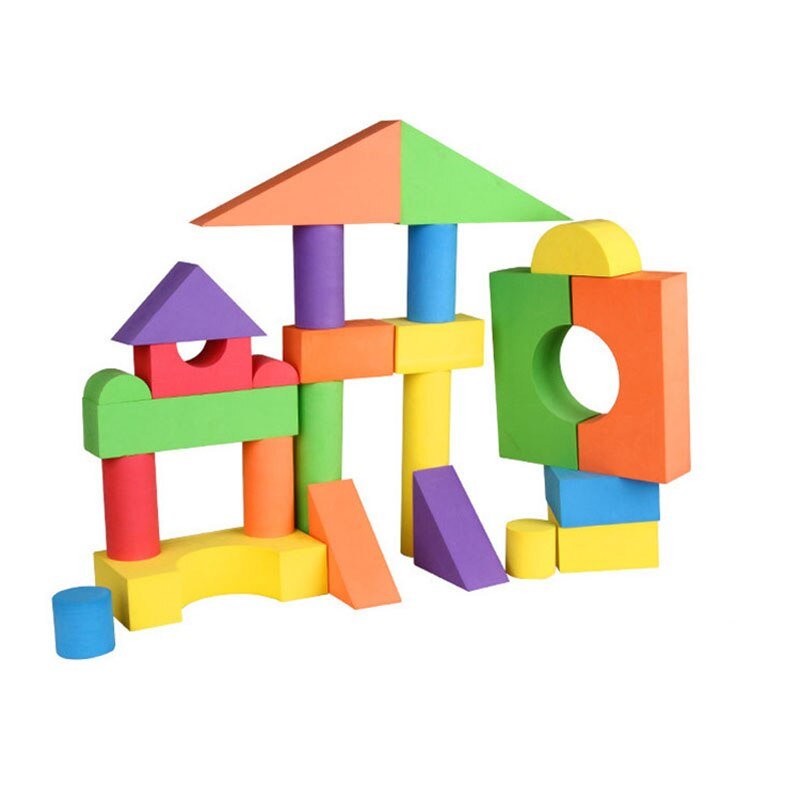 38PCS EVA Safe Children Building Brick Block Foam Construction Soft Toy Kid Kids
