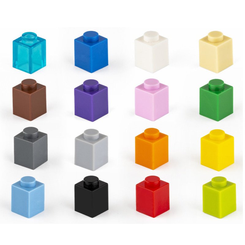 100g Small Particle 3005 High Brick 1x1 Building Block Parts DIY Blocks Compatible