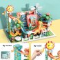 Marble Run Electric Spiral Lift Wheel Roller Coaster Ladder Paino Animal Slide Track Parts