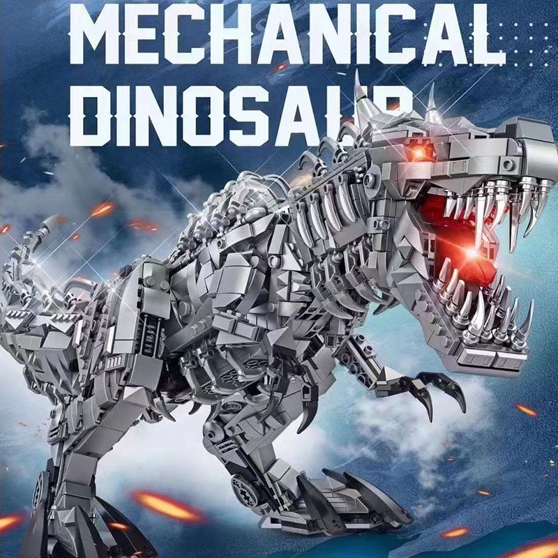 Jurassic Dinosaur World Large Mechanical Tyrannosaurus Rex Building Blocks T-rex