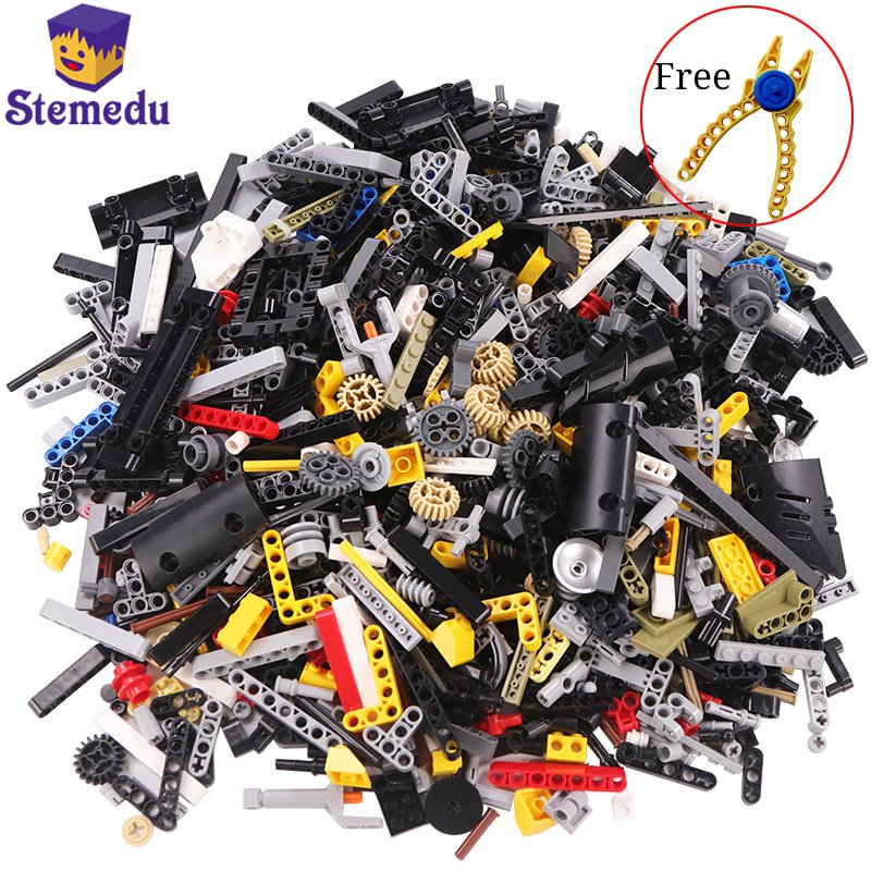 High-Tech Bulk Parts Gear Cross Axle Bricks Lift Arm Pin Parts DIY Building Blocks