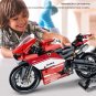 New Black DUKA Technical High-Tech Motorcycle Motocross Model Building Blocks Car