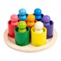 Wooden Rainbow Blocks Montessori Toys Socket Blocks Educational Dolls Baby Toys Montessori Toys