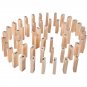 54pcs 5cm Kids Wooden Blocks Domino Train Games Baby Learning Educational Toys