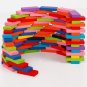 60pcs Colorful Wooden Dominoes Interrectual Development Early Education Building Blocks