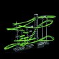 DIY Construction Roller Coaster Marble Games Ball Track Set Building Block Toys