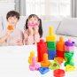 5 Set Screw Building Blocks Plastic Insert Blocks Nut Shape Toys for Children Educational Toys