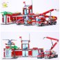 774pcs City Fire Station Model Building Blocks Boys Firefighter Truck Educational Construction