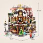 2506Pcs City Street View Mini Architecture Christmas Cafe House Building Blocks Friends Shop