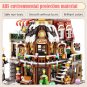 2506Pcs City Street View Mini Architecture Christmas Cafe House Building Blocks Friends Shop