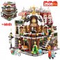 2506Pcs City Street View Mini Architecture Christmas Cafe House Building Blocks Friends Shop