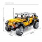 601 Pcs City Jeeps Off-Road Vehicle Building Blocks Pull Back Mechanical Car High-Tech Bricks