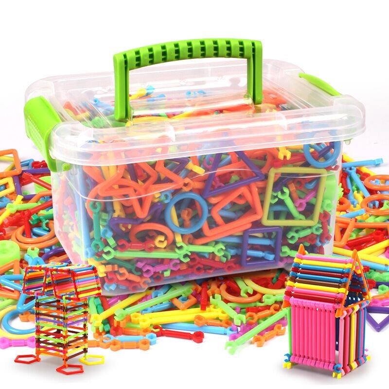 500Pcs DIY Assembling Building Blocks Intelligence Sticks Toys Magic Wand Designer Construction