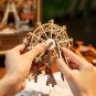 Robotime Rolife Sunset Carnival Music Boxes with Lights for Kids Adults Home Decoration