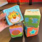 6PCS Cloth Building Blocks Baby Infant Soft Plush Doll Kids Sensory Educational Toys