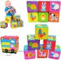 6PCS Cloth Building Blocks Baby Infant Soft Plush Doll Kids Sensory Educational Toys