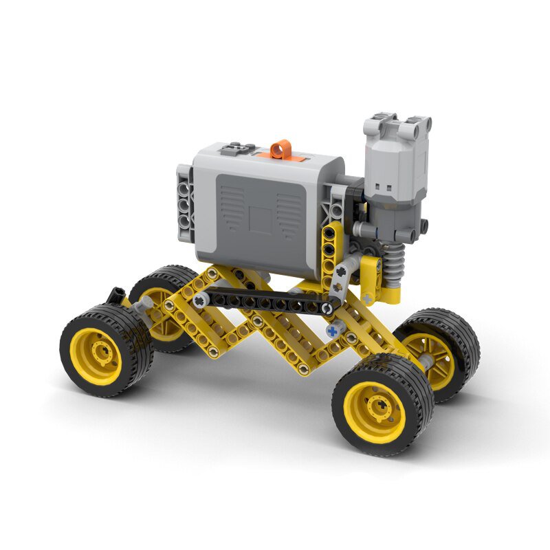 NEW Technical MOC Extending Car Power Function Motor Parts Buiding Block