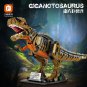 New MOC 1872PCS Jurassic Dino World Giganotosaurus Building Kits Bolcks Bricks Dinosaurs Park