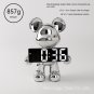 Light Luxury Creative Violent Bear Clock Ornament Entrance Living Room Decoration