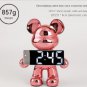 Light Luxury Creative Violent Bear Clock Ornament Entrance Living Room Decoration