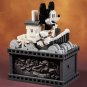 2814Pcs Disney Mickey Mouse Diamond Building Blocks Retro Steamboat MOC Ship Bricks