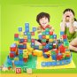 180Pcs Large Size Plastic 3D Interconnecting Building Blocks Toys For Children Learning Colorful