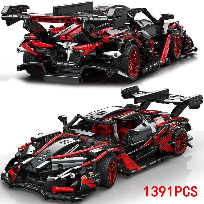 High-tech Expert Super Speed Champions Car MOC City 1391pcs 1337pcs