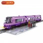 DIY MOC City Series Train Metro Tracks Building Blocks Railroad Conveyance Kids Model Bricks Toys