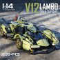 1039PCS Technical Lamborghinised V12 Vision GT Concept Speed Car Building Blocks