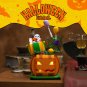 BuildMoc Halloween Pumpkin Cabin Building Blocks Set Decoration Little Devil With Light Bricks