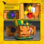 BuildMoc Halloween Pumpkin Cabin Building Blocks Set Decoration Little Devil With Light Bricks