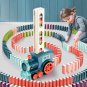 Kids Dominoes Electric Train Toys DIY Dominoes Group Brick Kit Game Educational Toys