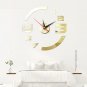 Function Acrylic Mini 3D Wall Clock Modern DIY Wall Clock Decorative Mirror Surface Sticker Home
