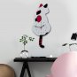 Creative DIY Cat Acrylic Wall Clock with Swing Tail Pendulum for Living Room Bedroom Kitchen Home