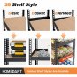 HOMEDANT 5 Tier Laminated Metal Shelving Unit Adjustable Garage Storage Utility Rack Heavy