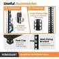 HOMEDANT 5 Tier Laminated Metal Shelving Unit Adjustable Garage Storage Utility Rack Heavy