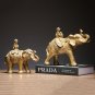 Gold Animal Home Decoration Figurines Resin Art Technics Luck Monkey and Elephant Sculpture