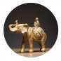 Gold Animal Home Decoration Figurines Resin Art Technics Luck Monkey and Elephant Sculpture