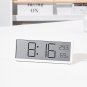 Living Room Hanging Temperature Humidity Clock Minimalism LED Digital Clock 12/24 System