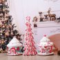 Christmas Lighted Gingerbread House Soft Clay Ornaments Christmas Decorations Cute Candy