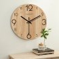Vintage Wood Grain Simple Wall Clocks Silent Creative Living Room Decoration Wall Clock