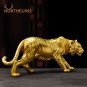 NORTHEUINS Resin Golden Tiger Figurines for Interior Home Office Desktop Decor Accessories