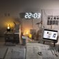 3D LED Digital Clock Wall Deco Glowing Night Mode Adjustable Electronic Table Clock Wall Clock