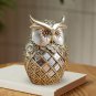 Creative Resin Owl Statue Bird Figurine Sculpture Desk Ornament for Office Tabletop Home Decor